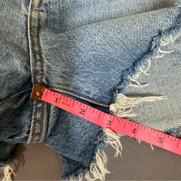 Madewell shorts women 27 100% cotton high waist light wash relaxed denim blue - Picture 10 of 11